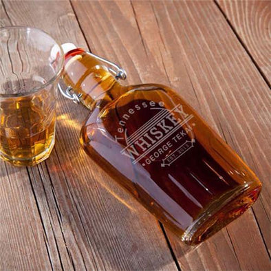 Personalized Tennessee Whiskey Glass Flasks -  - JDS