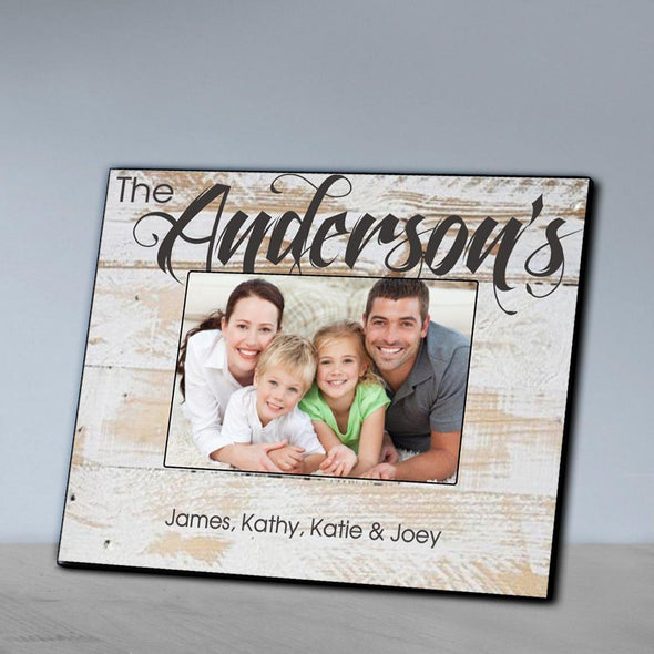 Personalized Family Picture Frame - WhiteWash - JDS