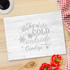 Personalized Christmas Glass Cutting Board - 12 designs - Its Cold - JDS