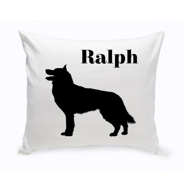 Personalized Dog Throw Pillow - Collie - JDS