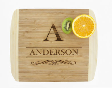 Personalized Bamboo Cutting Board 11x14 (Rounded Edge) – 7 Designs