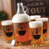 Personalized Growler Gift Set with 4 Pint Glasses - 64oz. - BrewingCo - JDS