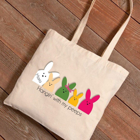 Personalized Easter Canvas Bag - Bunnies -  - JDS
