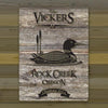 Personalized Weathered Wood Welcome to the Lake Canvas Sign - Loon - JDS