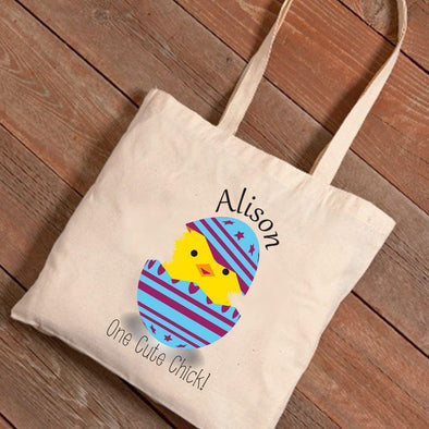 Personalized Easter Canvas Bag - Cute Chick -  - JDS