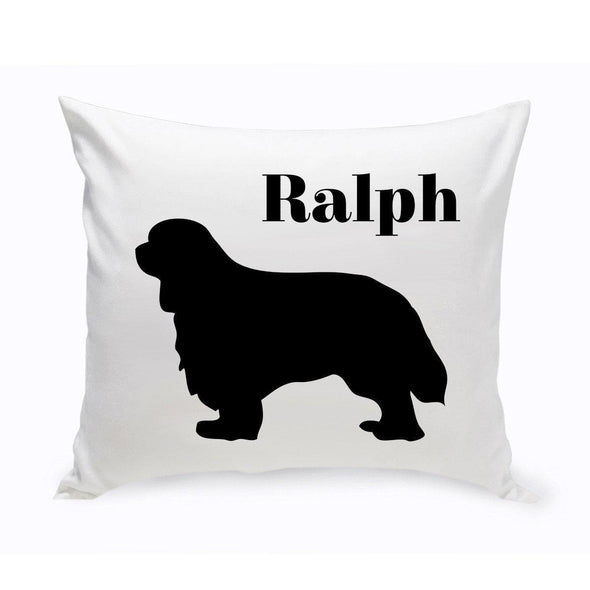 Personalized Dog Throw Pillow - CavalierKingCharlesSpaniel - JDS