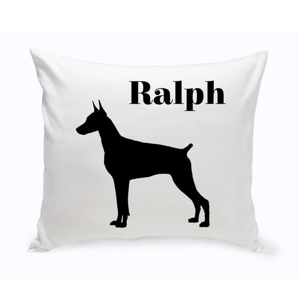 Personalized Dog Throw Pillow - DobermanPinscher - JDS