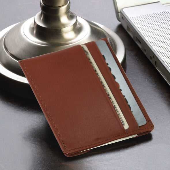 Personalized Brown Leather Wallet & Monogram Cufflinks Gift Set -  - JDS