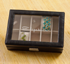 Personalized Jewelry Box - Glass Lid - Leather -  - JDS