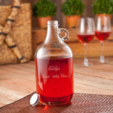 Personalized Wine Jug with 2 Wine Glasses -  - JDS