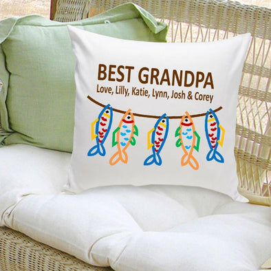 Personalized Parent Throw Pillow - Grandpa's Crew -  - JDS