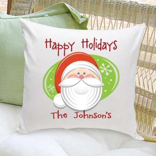 Personalized Holiday Santa Throw Pillows -  - JDS