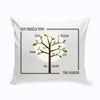 Personalized Family Tree Throw Pillow - Modern - JDS