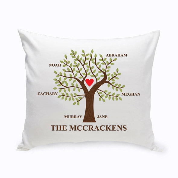 Personalized Family Tree Throw Pillow - Traditional - JDS