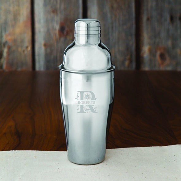 Personalized 20 oz. Stainless Steel Cocktail Shaker - Filigree - JDS