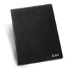Monogrammed Black Portfolio with Notepad - Gold - JDS