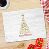 Personalized Christmas Glass Cutting Board - 12 designs - Gold Tree - JDS