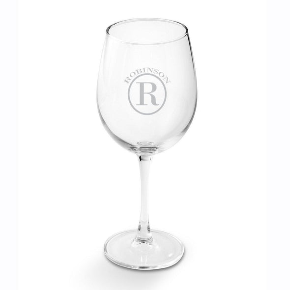 Personalized Wine Glasses - White Wine - Glass - 19 oz. - Circle - JDS