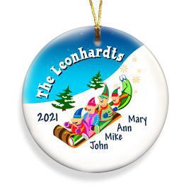 Personalized Ornament - Christmas Ornament - Elves Family - 4 - JDS