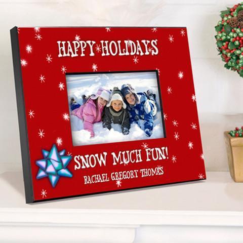 Personalized Family Red Holiday Frame -  - JDS