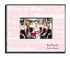 Personalized Matron of Honor Picture Frame - WhitePink - JDS