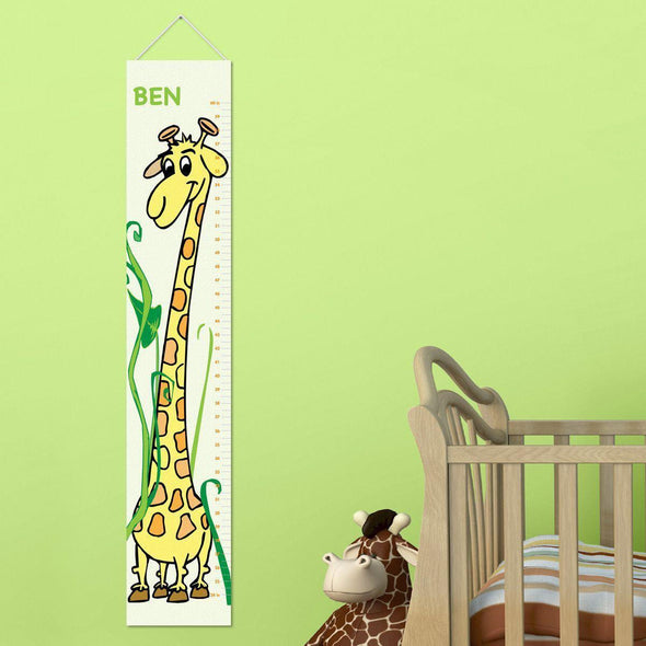 Personalized Giraffe Growth Chart for Boys - Giraffe Height Chart -  - JDS