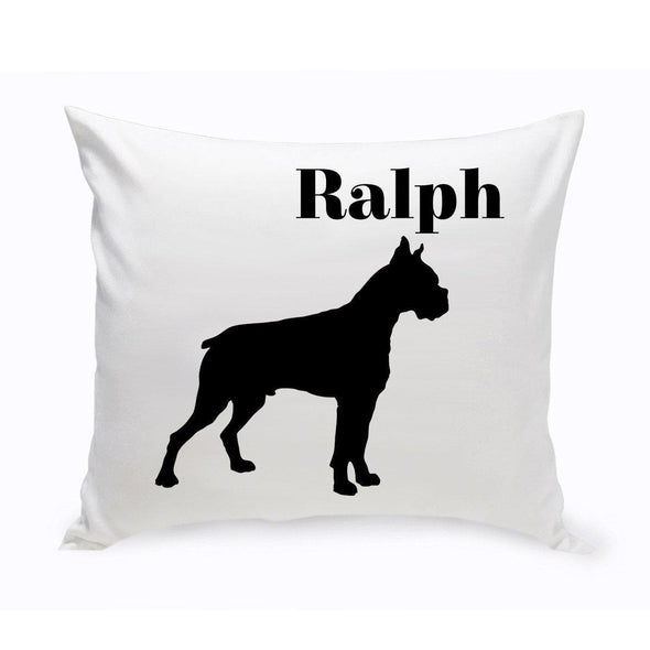 Personalized Dog Throw Pillow - Boxer - JDS