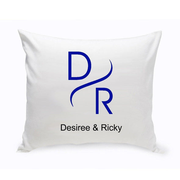 Personalized Couples Unity Throw Pillow - Modern - JDS