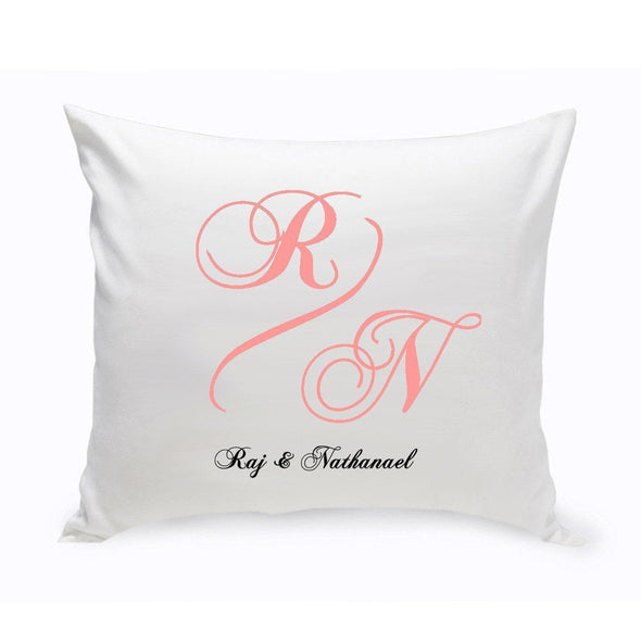 Personalized Couples Unity Monogrammed Throw Pillow -  - JDS