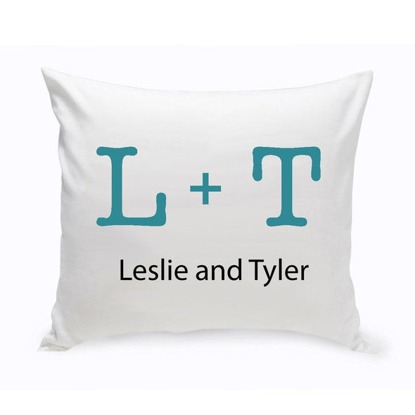 Personalized Couples Unity Throw Pillow - Typeset - JDS