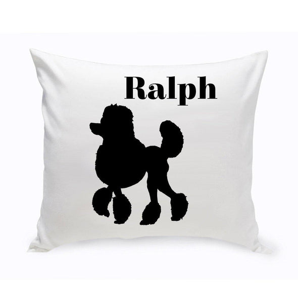 Personalized Dog Throw Pillow - MiniPoodle - JDS