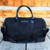 Personalized Heavy Canvas Weekender Duffle Bags - Black - JDS
