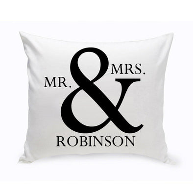 Personalized Mr & Mrs Throw Pillows -  - JDS
