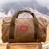 Personalized Waxed Canvas Field Tan Duffle Bag