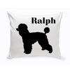 Personalized Dog Throw Pillow - ToyPoodle - JDS