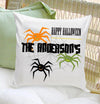 Personalized Halloween Throw Pillows - Spiders - JDS