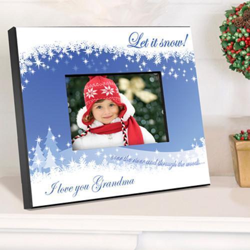 Personalized Holiday Picture Frame - SnowCapes - JDS