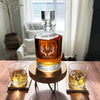 Personalized Kingsport Whiskey Decanter Gift Set - Antlers - JDS
