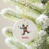 Personalized Kid's Christmas Ceramic Ornament
