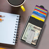 Personalized Wallet and Money Clip - Black or Brown - Black1Line - JDS